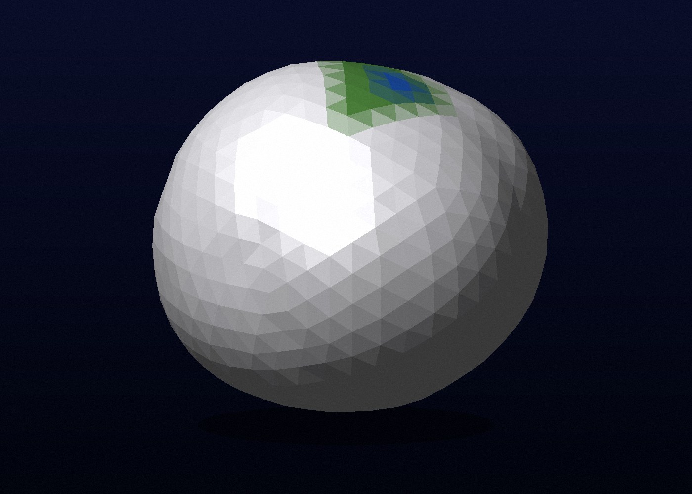 Low-poly gezegen — oyun için hazır model